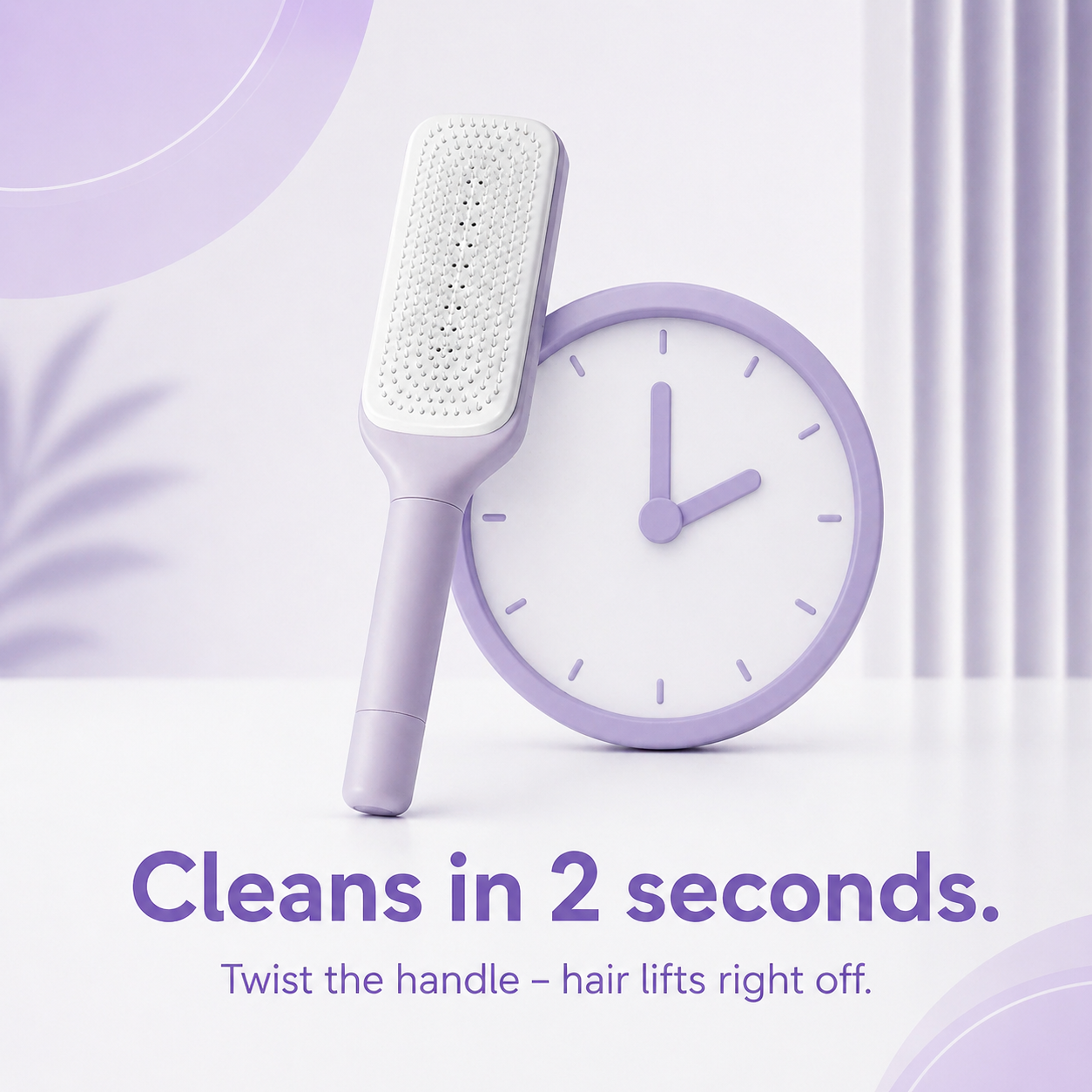 Self Cleaning Hair Brush