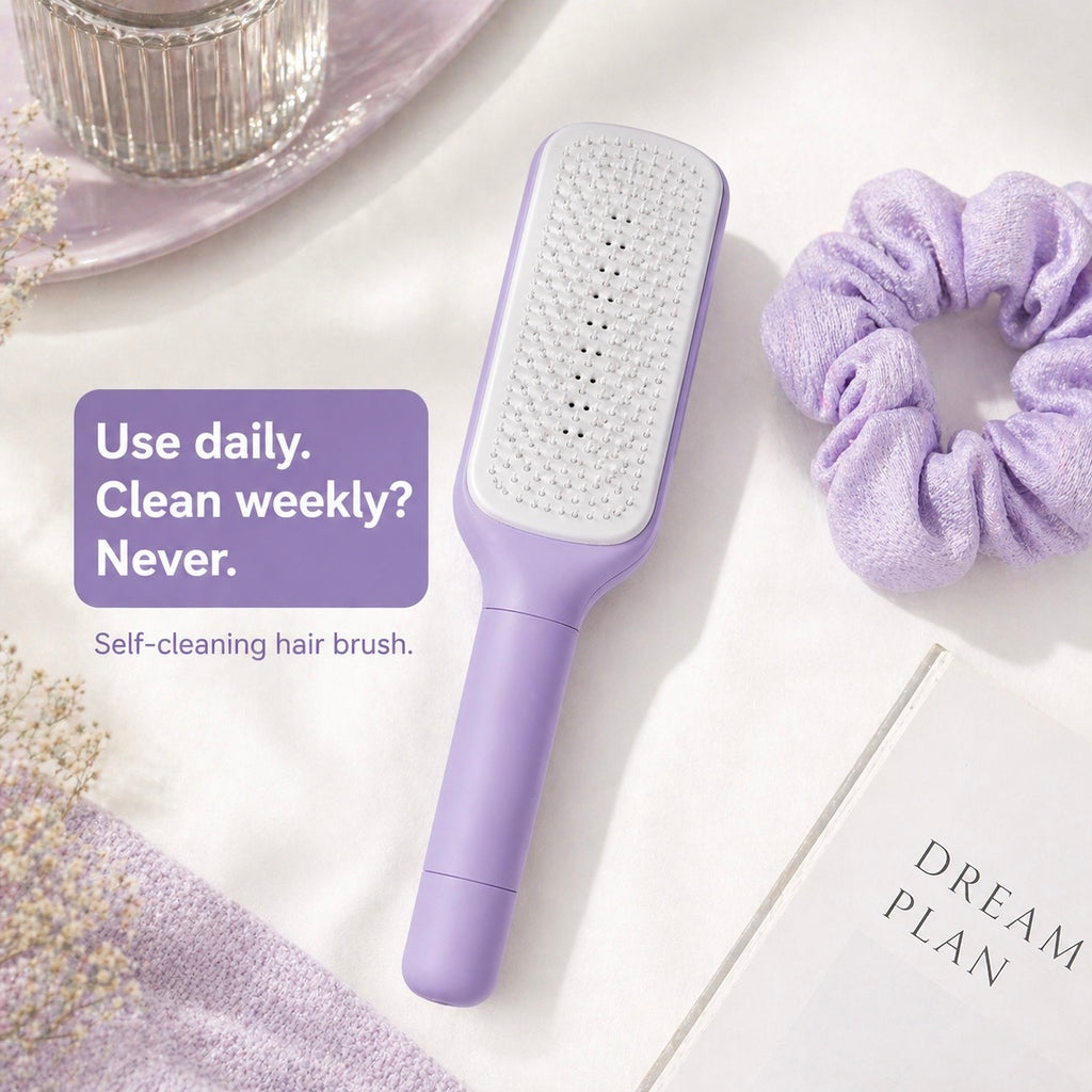 Self Cleaning Hair Brush