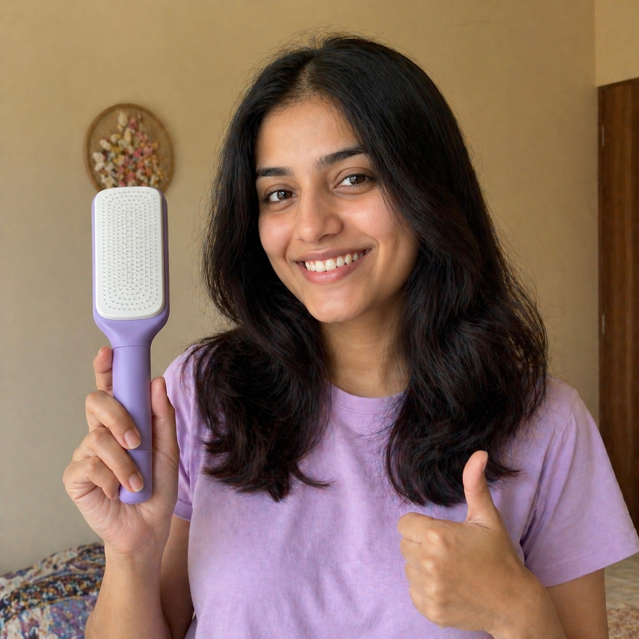 Self Cleaning Hair Brush